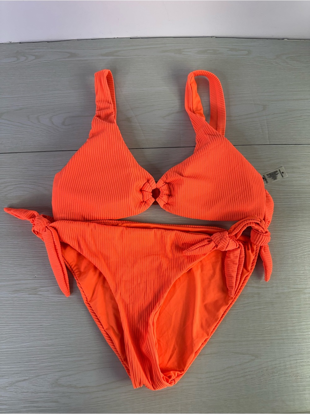 Tinibikini Swimwear Bikini Set Orange Women’s Bikini Size Medium